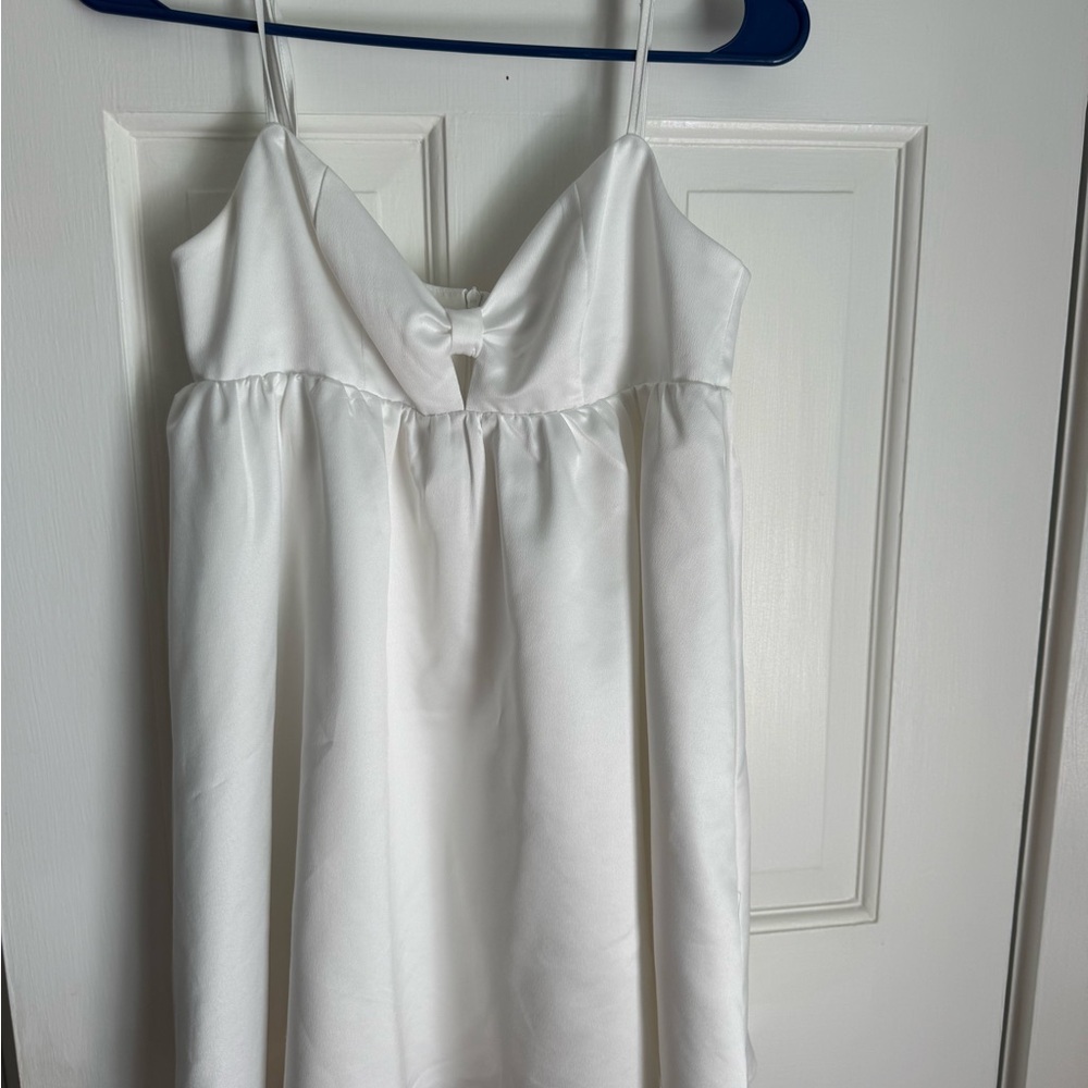 Princess Polly Ivory Satin Dress
